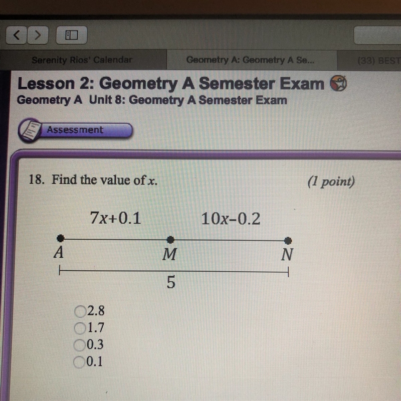 Find the value of x-example-1