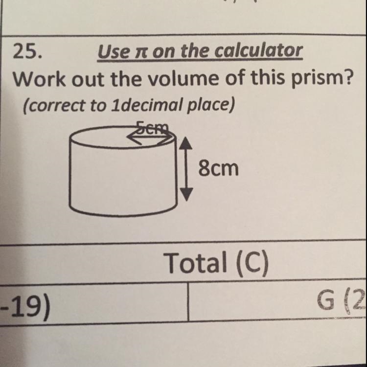 Work out the volume of this prism to one decimal place-example-1