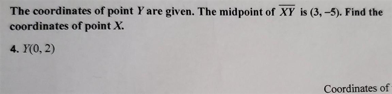 You need to find x with midpoint..... I think ​-example-1