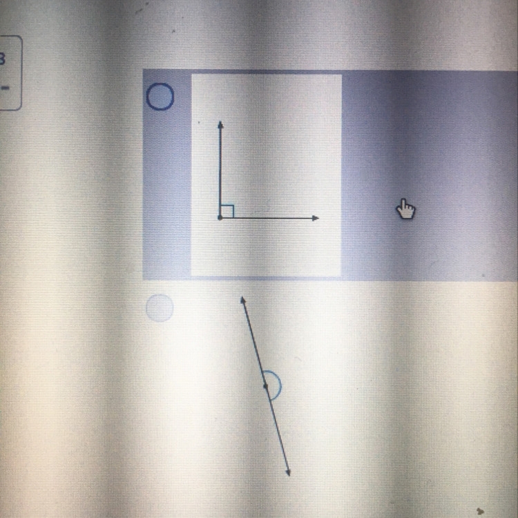 Which shows an angle that is approximately 40 degrees.-example-1