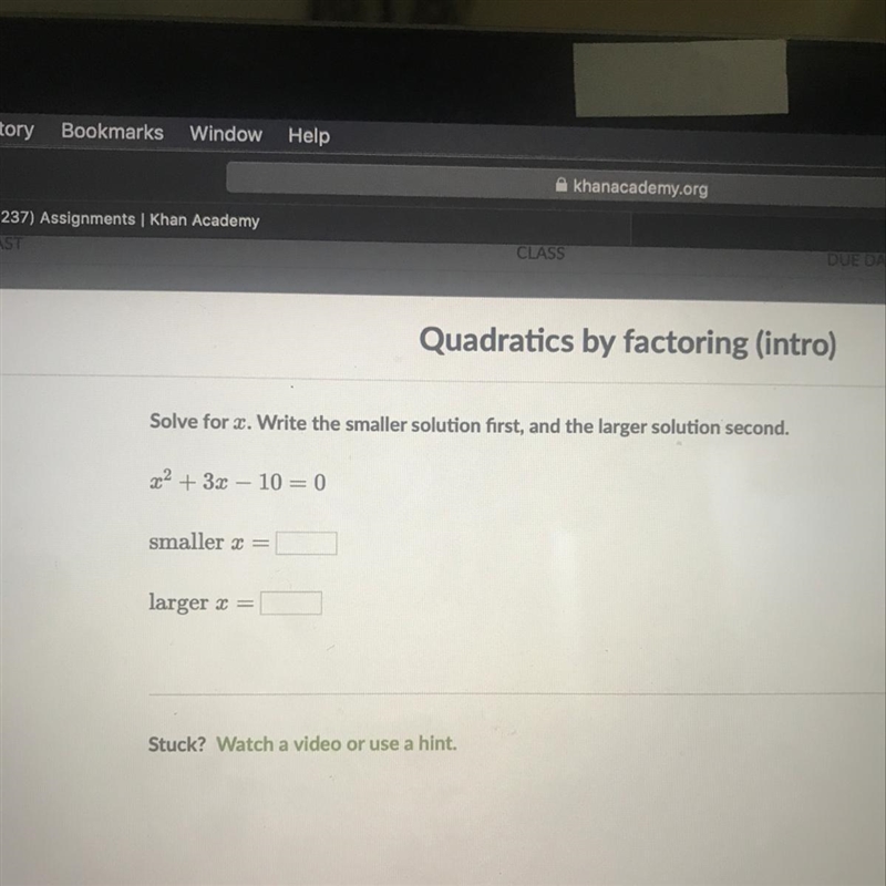 What is the smaller x and what is the larger x?-example-1