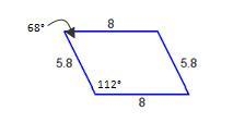 Which figure is similar to the blue parallelogram? (Figures may not be drawn to scale-example-1