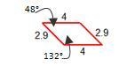 Which figure is similar to the blue parallelogram? (Figures may not be drawn to scale-example-4