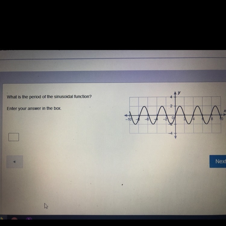 What is the period of the sinusoidal function ?-example-1