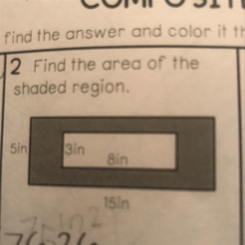 What is the area of the shaded region?!? Can get help doing it step by step-example-1