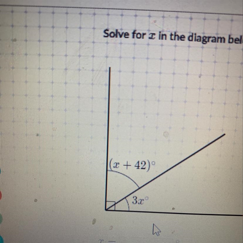 Solve for x in the diagram-example-1