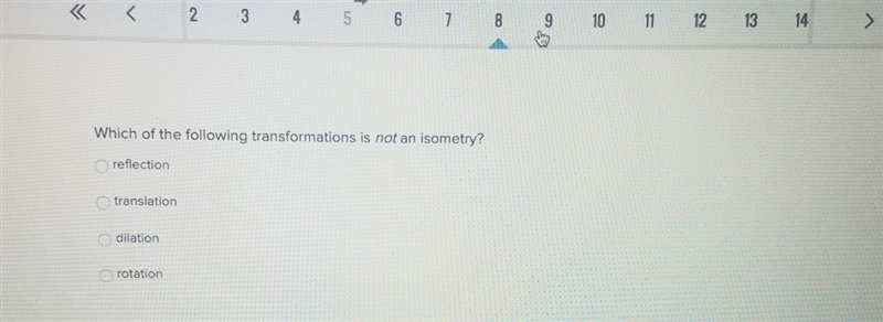 Which of thr following transformation is not an isometey-example-1