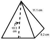 Which expression represents the total surface area, in square centimeters, of the-example-1