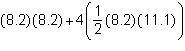 Which expression represents the total surface area, in square centimeters, of the-example-3