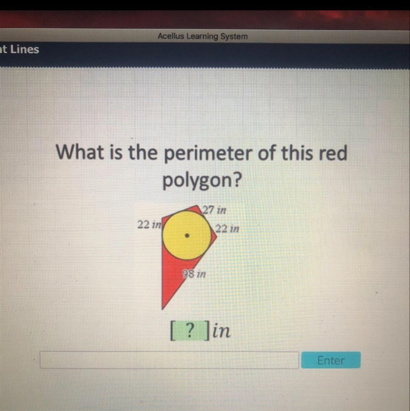 What is the perimeter of this red polygon? Please Need Help Badly!!-example-1