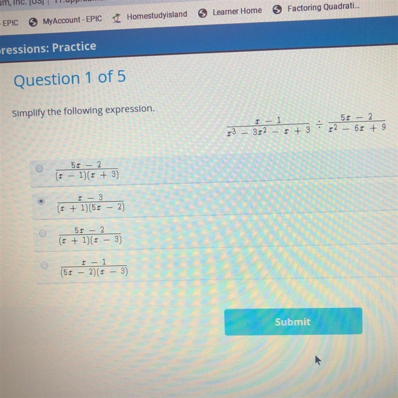 Simplify the following expression-example-1