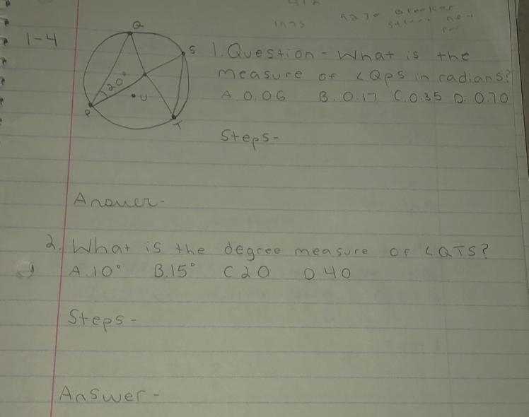 Please help me with question 2. What is the degree measure of the angle measure? Please-example-1