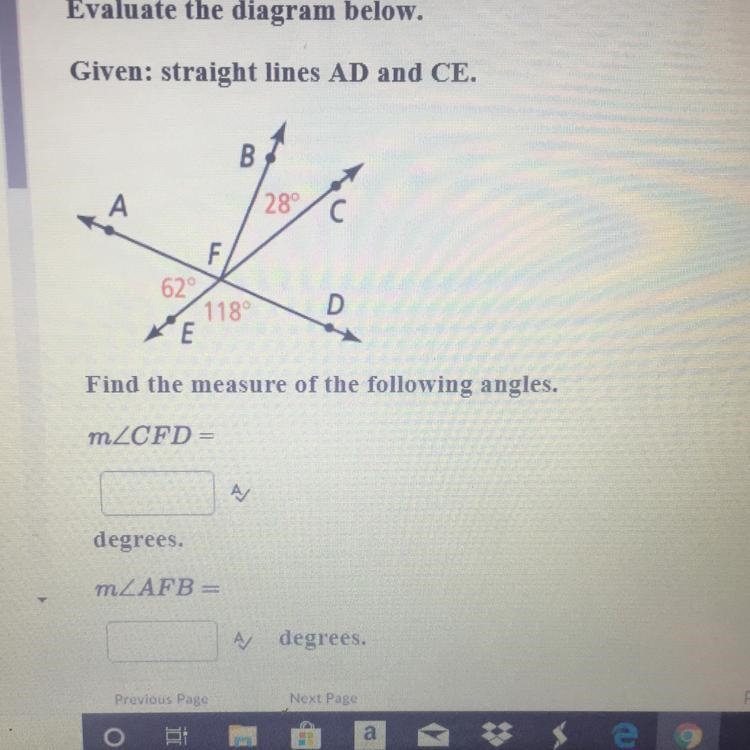 Evaluate The diagram below. Given: straight lines AD and CE. HELP ASAP‼️‼️-example-1