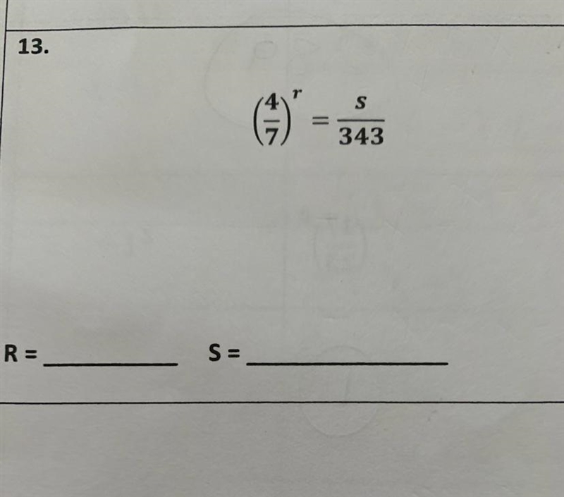 Solve for R and S Please explain-example-1