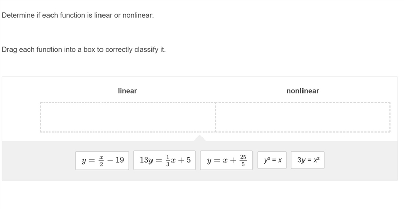 Determine if the function is linear, not linear.-example-1