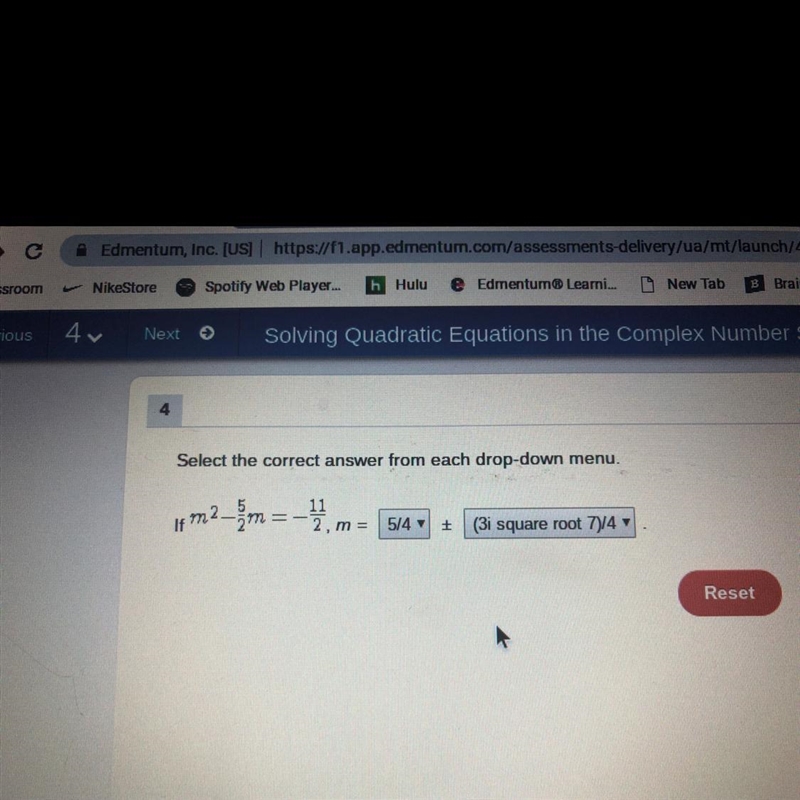 If m^2-5/2m=-11/2,m= Plz answer fast!!!-example-1