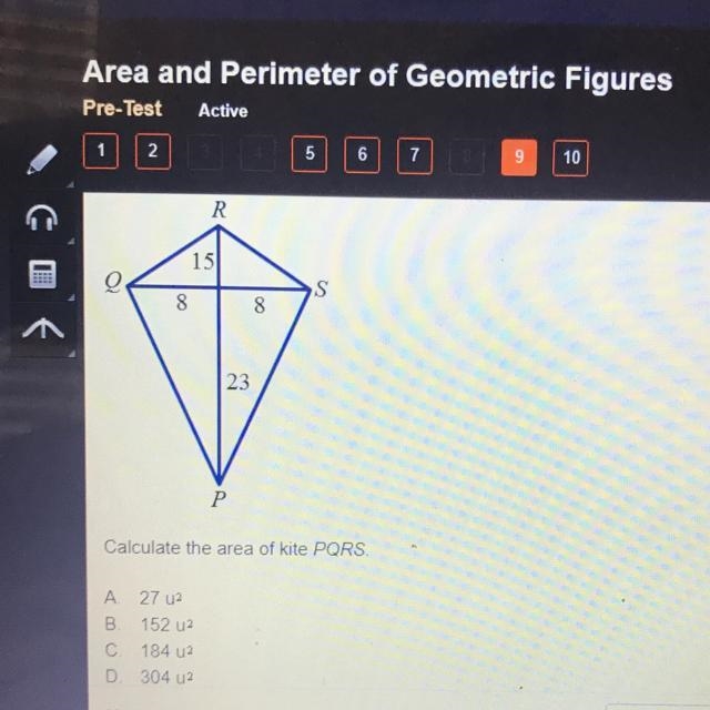 Area of a kite!!!!!!!!!!!!!!!-example-1