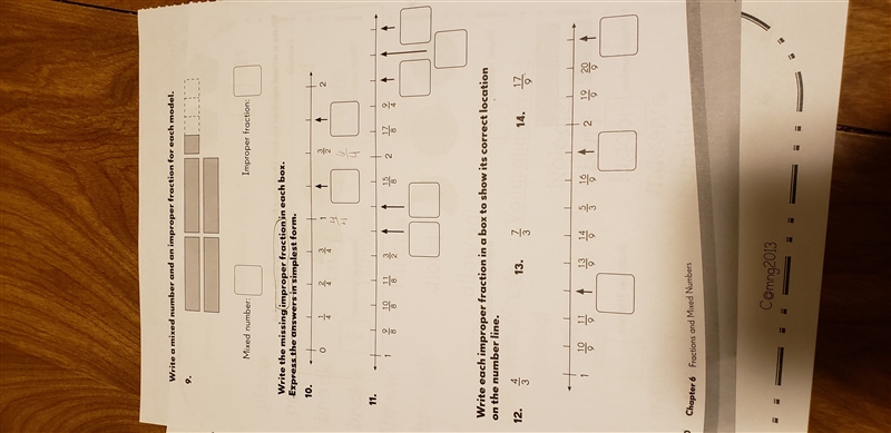 I need help!. My daughters lesson is on improper Fractions and mixed numbers. I need-example-2