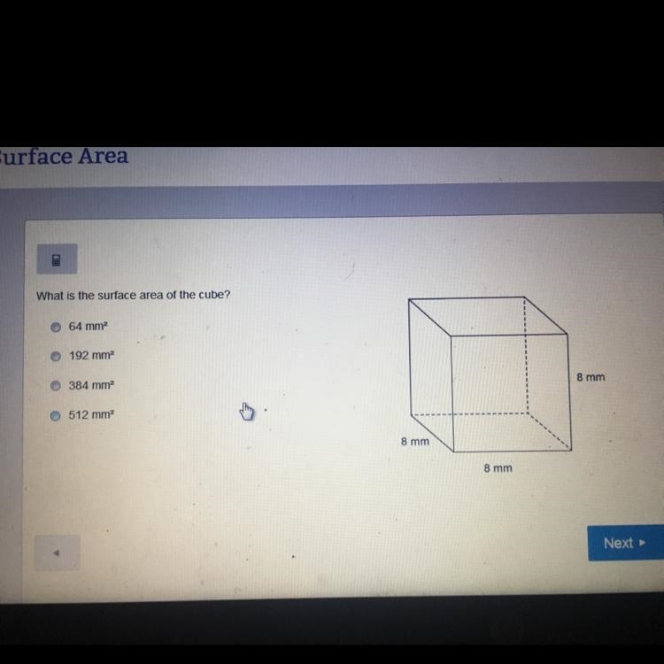 Which is the surface area of the cube-example-1