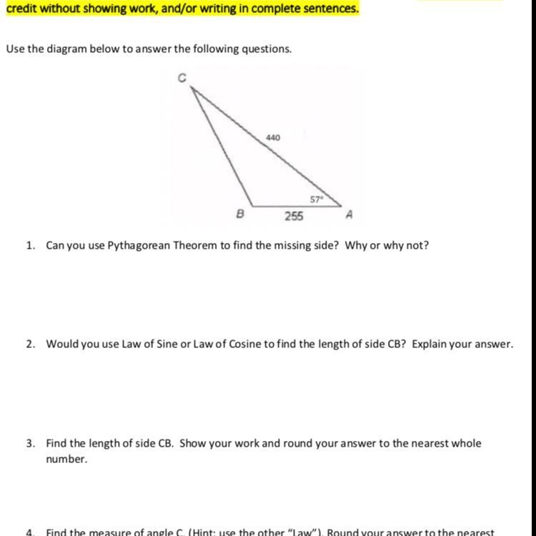 Can you use Pythagorean Theorem to find the missing side? Why or why not?-example-1