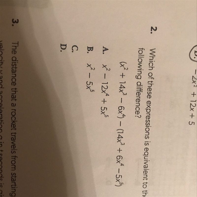 Which of these expressions is equivalent to the following difference-example-1