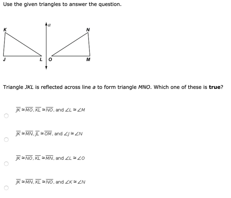 Use the given triangles to answer the question. (Easy)-example-1