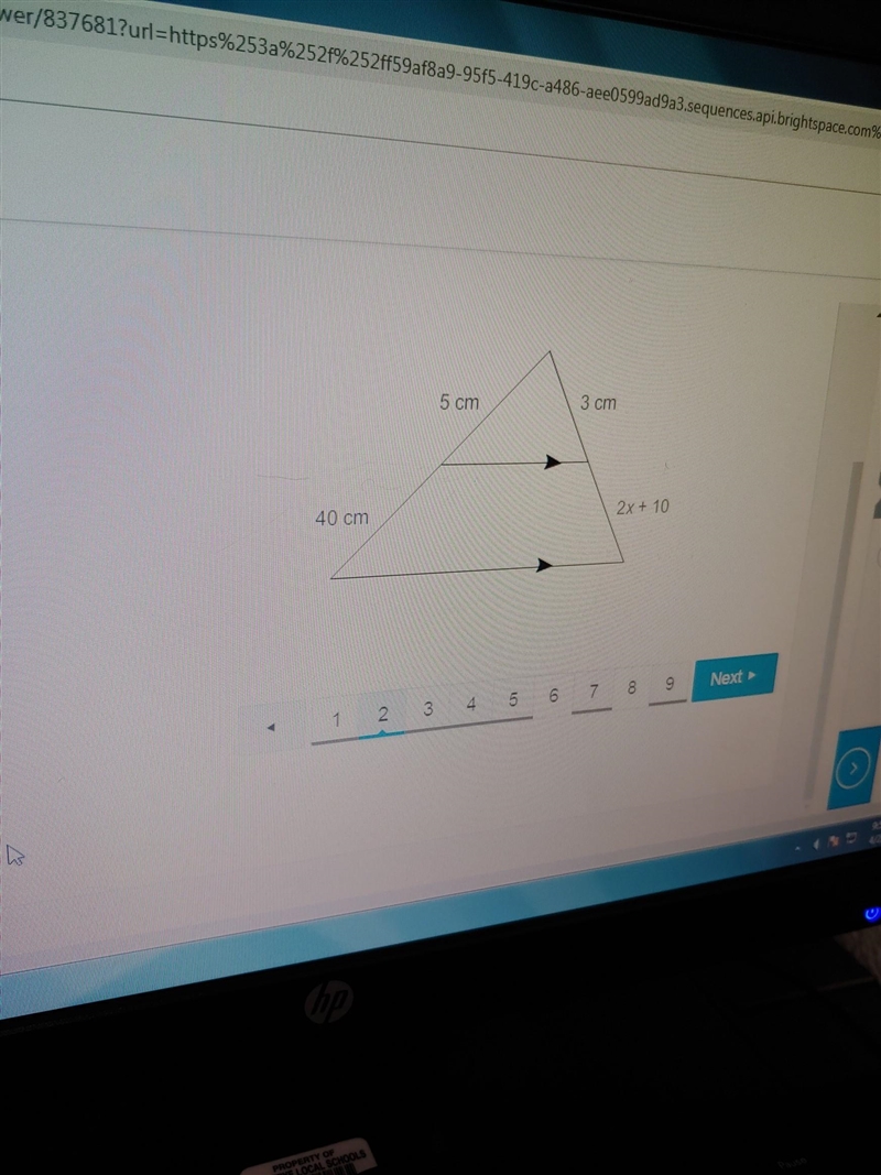 What is the value of x? ​-example-1