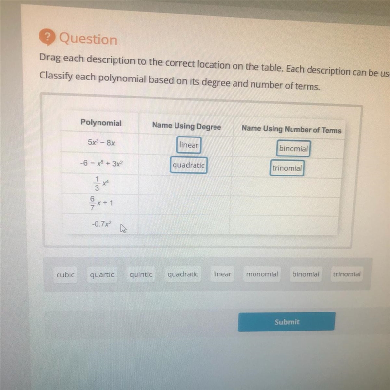 Drag each description to the correct location on the table. Each description can be-example-1