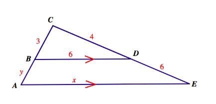 Given the image, what is the length of AC? A) 4.5 B) 5 C) 7.5 D) 8-example-1