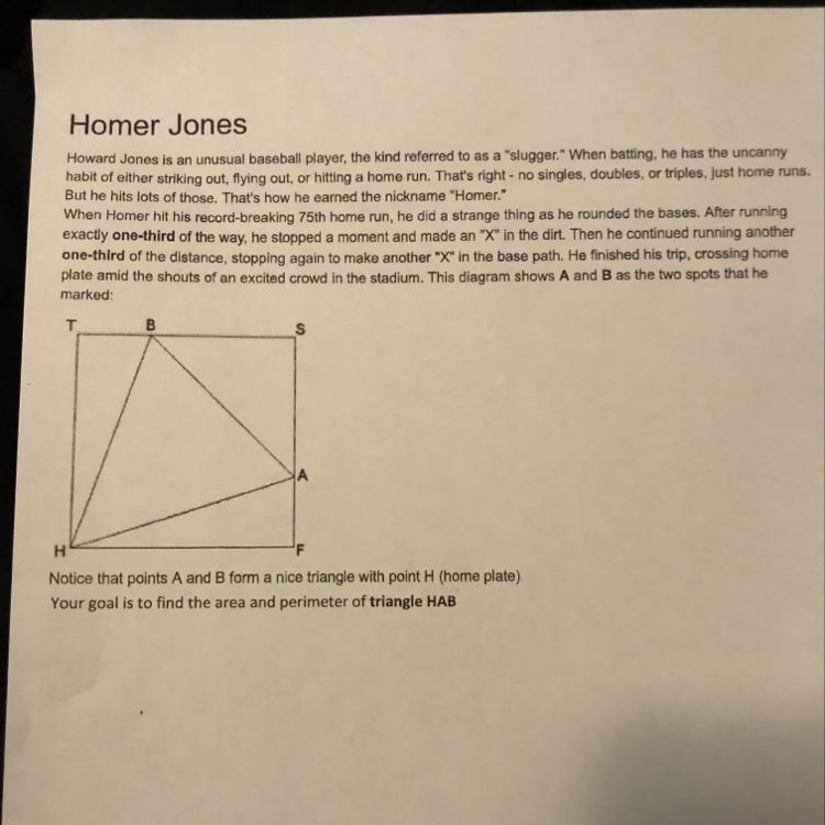 What is the Area and perimeter of triangle HAB?-example-1