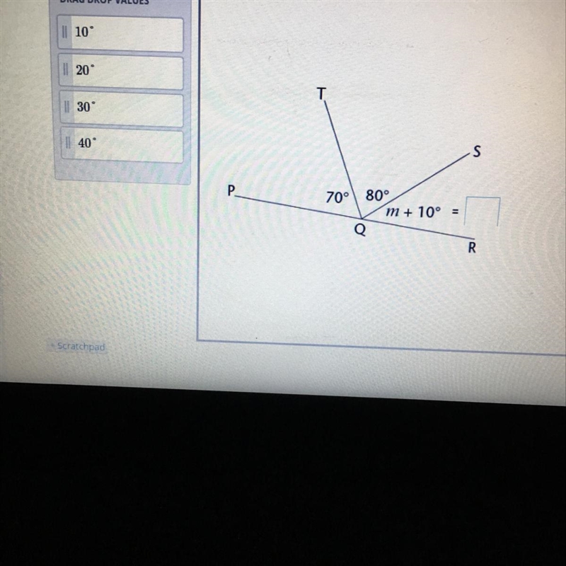 Find the value of m+10 degrees in the figure-example-1