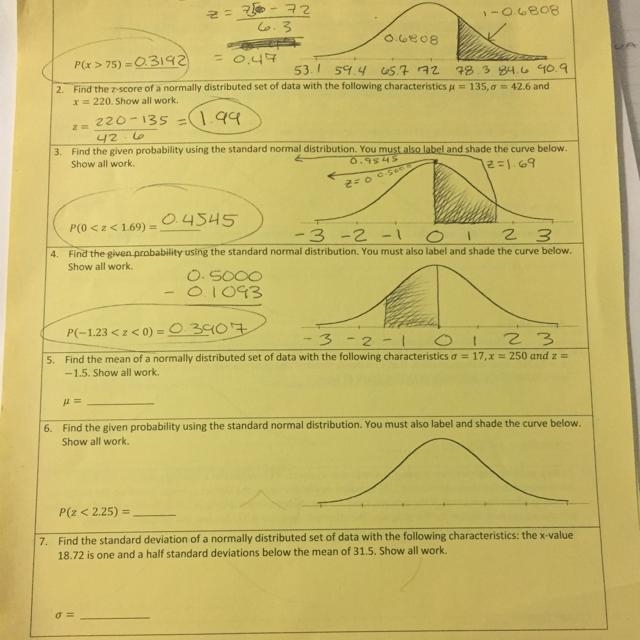 A2 Statistics Practice (I need help solving questions 5-7)-example-1