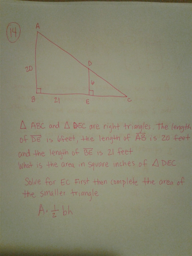 ABC and DEC are right triangles-example-1