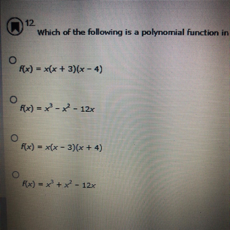 Which of the following is a polynomial function in factored form with zeros at 0, -3, and-example-1