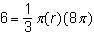 The volume of a cone with a height of 6 cm is 8pie cubic centimeters. Which expression-example-3