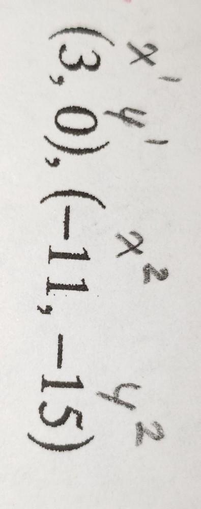 What are the steps to find the slope of the line through the pair of points ? ​-example-1