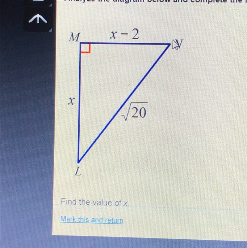 Find the value of x A. 2 B. 4 C. 6 D. 8-example-1