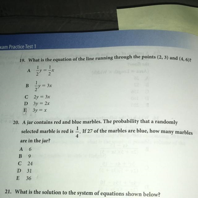 How to solve question 20? Please help!!-example-1