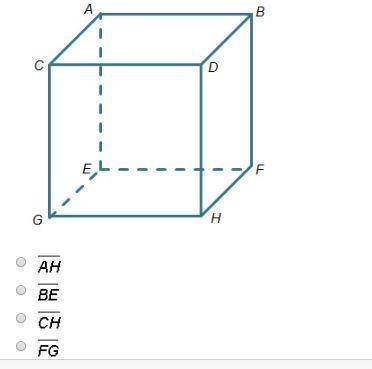 Which is a diagonal through the interior of the cube?-example-1