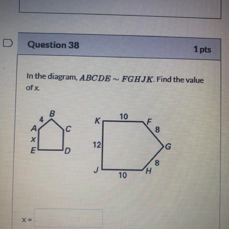 Find the value of X please!!!-example-1