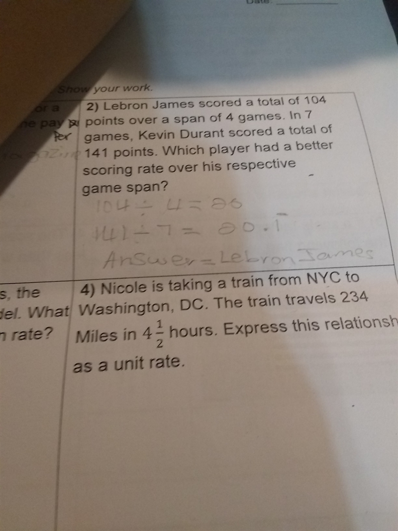 nicole is taking a train yo Washington DC.The train travels 234 miles in 4 1/2 hours-example-1