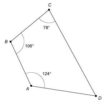 What is the angle measure of D? 52° 56° 74° 102°-example-1