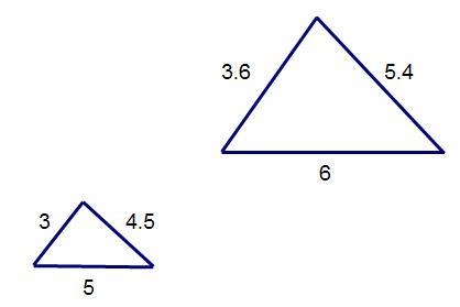 Which set of ratios could be used to determine if one triangle is a dilation of the-example-1