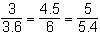 Which set of ratios could be used to determine if one triangle is a dilation of the-example-4