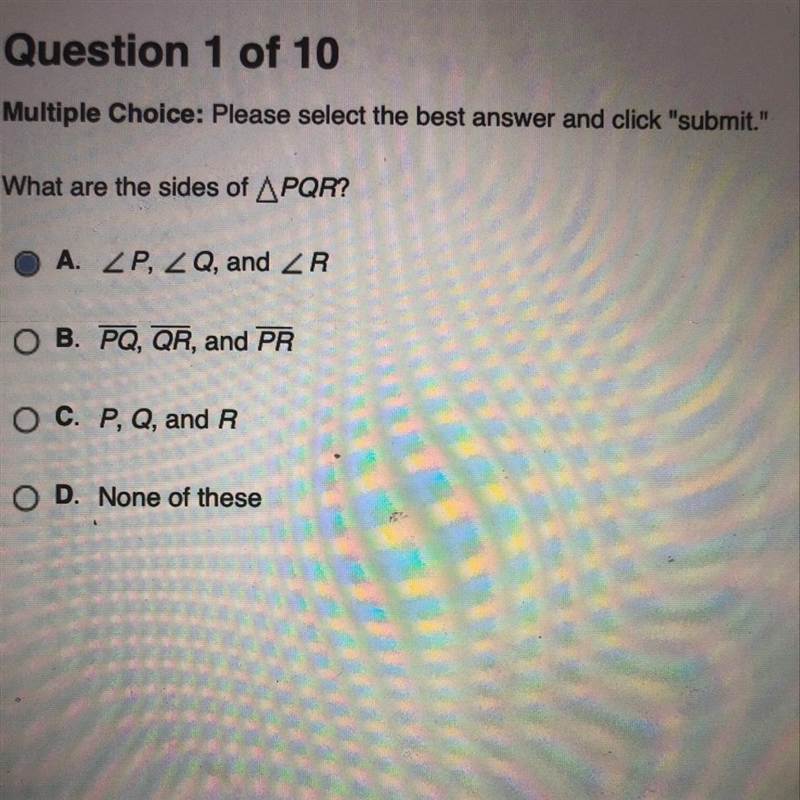 What are the sides of PQR?-example-1