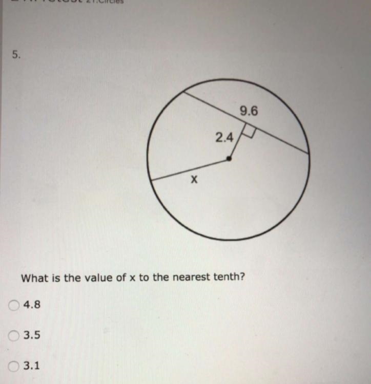 What is the value of x to the nearest tenth-example-1