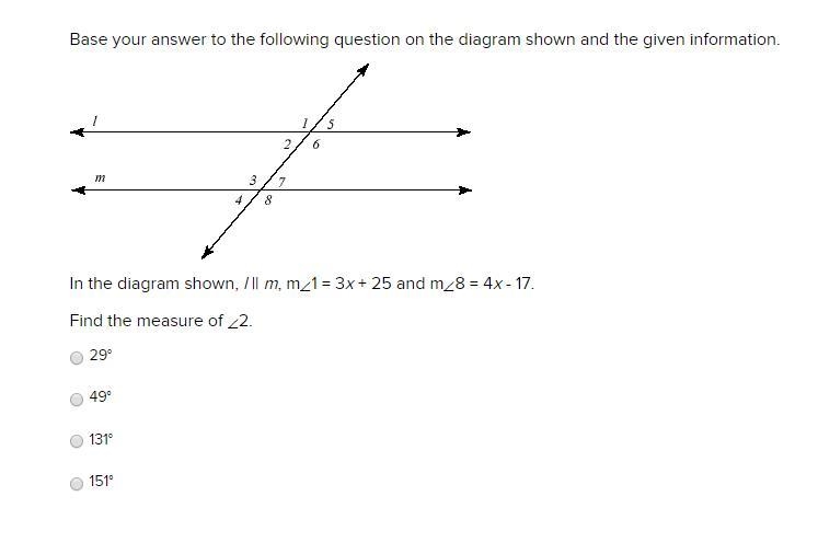 Base your answer to the following question on the diagram shown and the given information-example-1