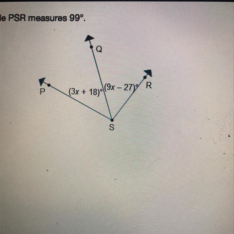 What is the measure of PSQ in degrees 9 24 45 54-example-1