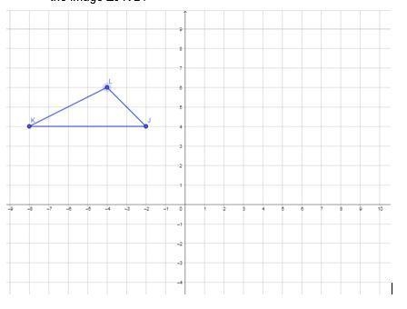 PLS HELP ME Draw the image of ∆JKL under the dilation with scale factor ½ and center-example-1