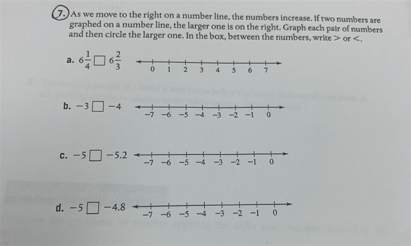 which inequality symbols do i use for a-d if can help please comment picture of how-example-1